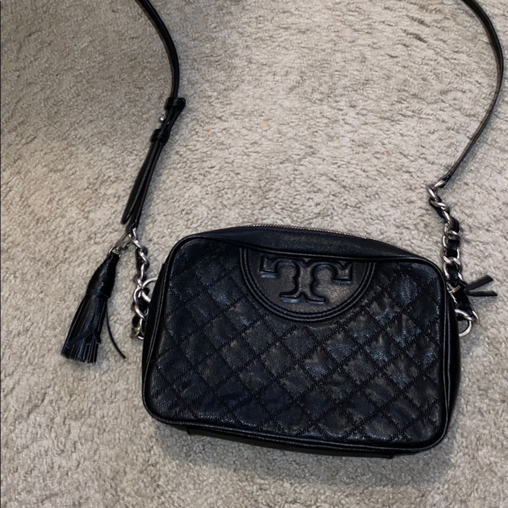 Tory Burch Distressed Fleming Camera Bag